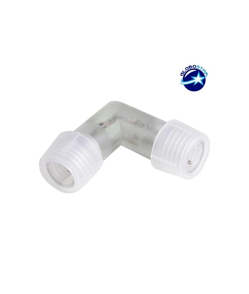 Γωνία L Connector Αδιάβροχος IP68 για Φωτοσωλήνα LED GloboStar 22637